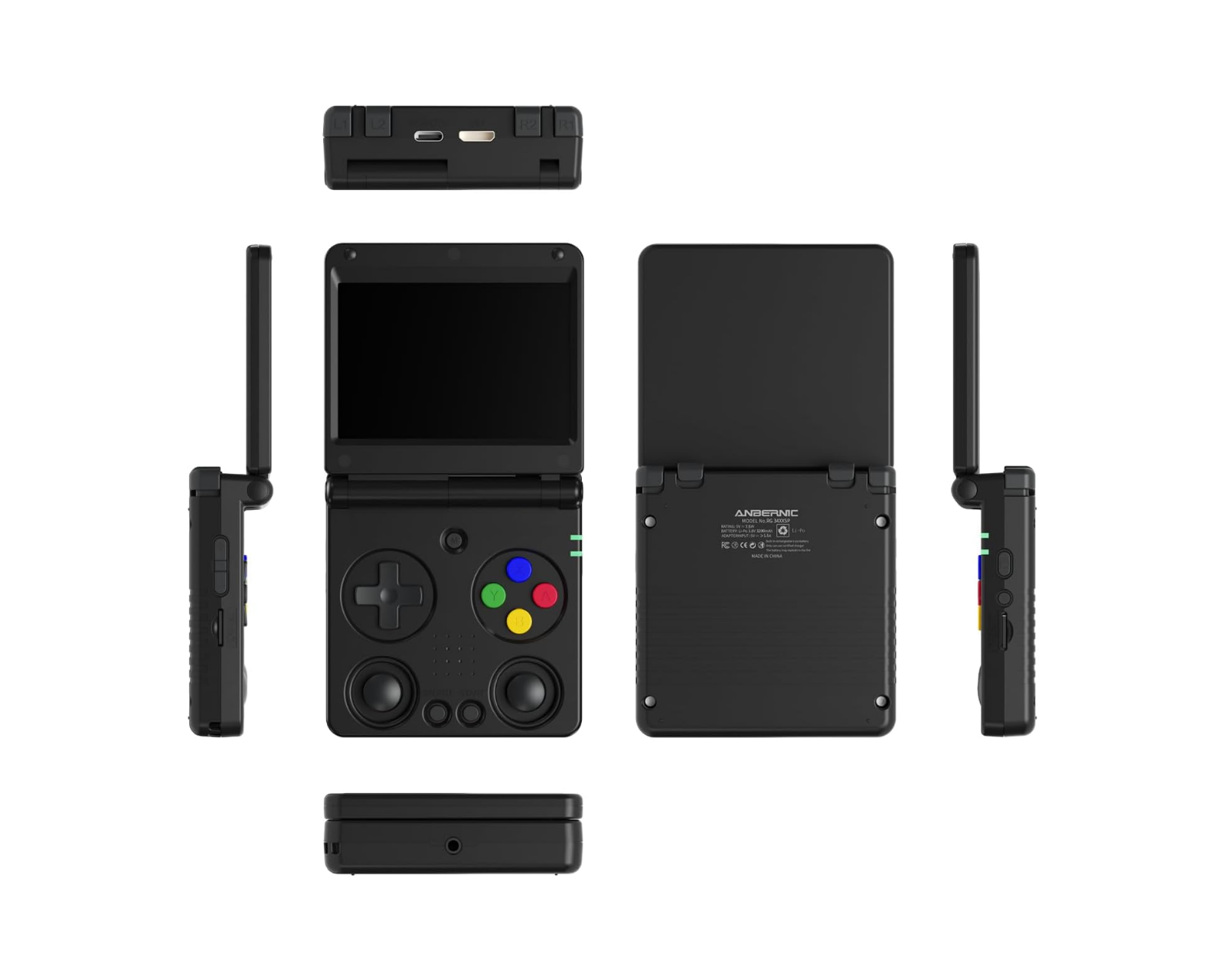【ほぼ未使用】Anbernic RG34XXSP 64GB Anbernic RG34XXSP (64gb) - Black - us.MaxGaming.com