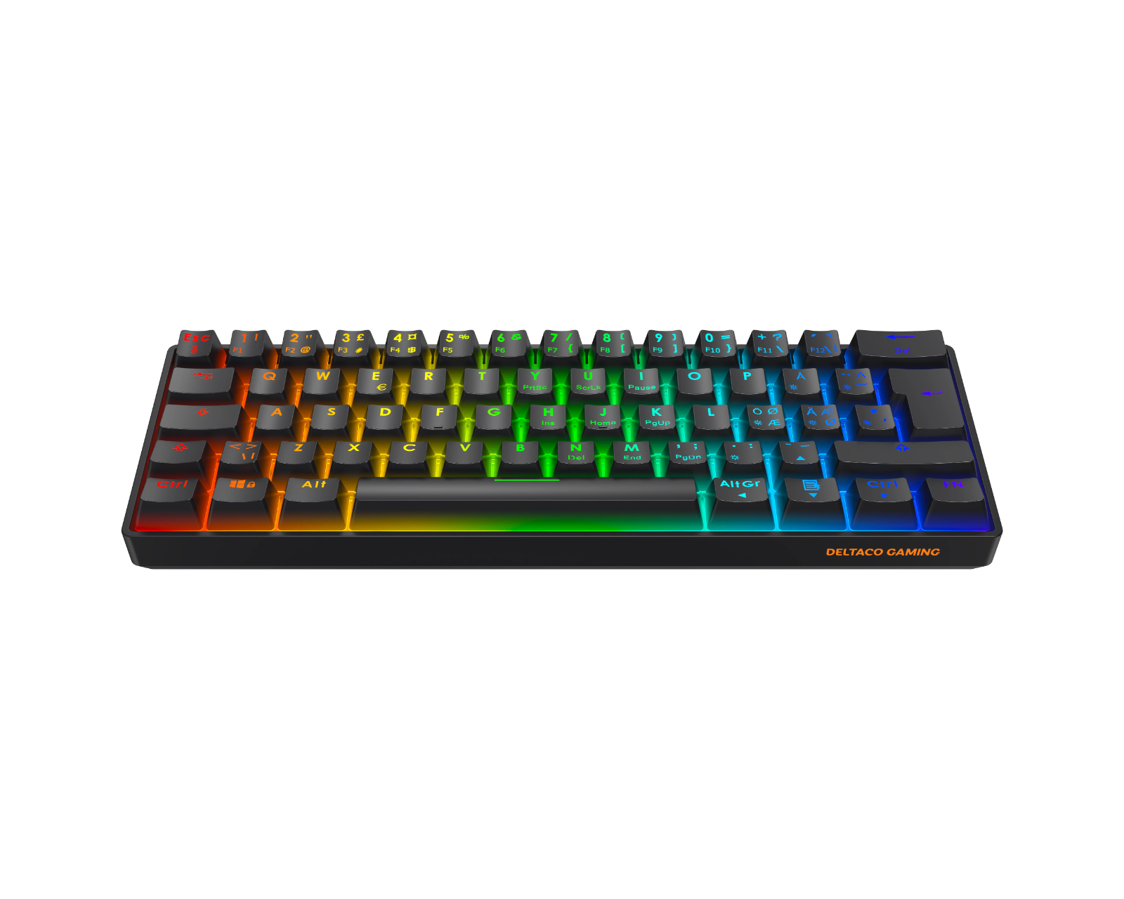 Deltaco Gaming DK470 60% ISO Hotswap Mechanical Gaming Keyboard