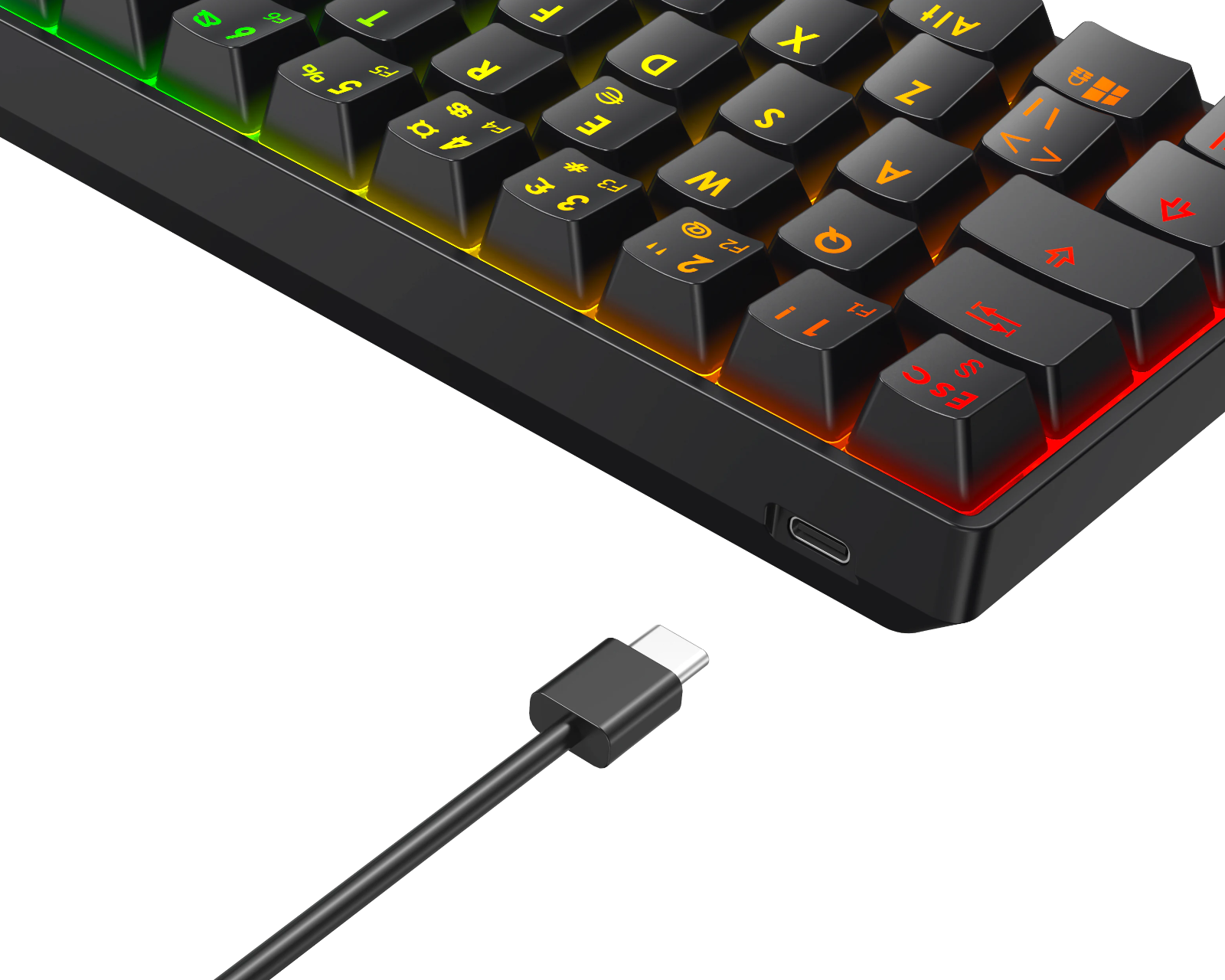Deltaco Gaming DK470 60% ISO Hotswap Mechanical Gaming Keyboard