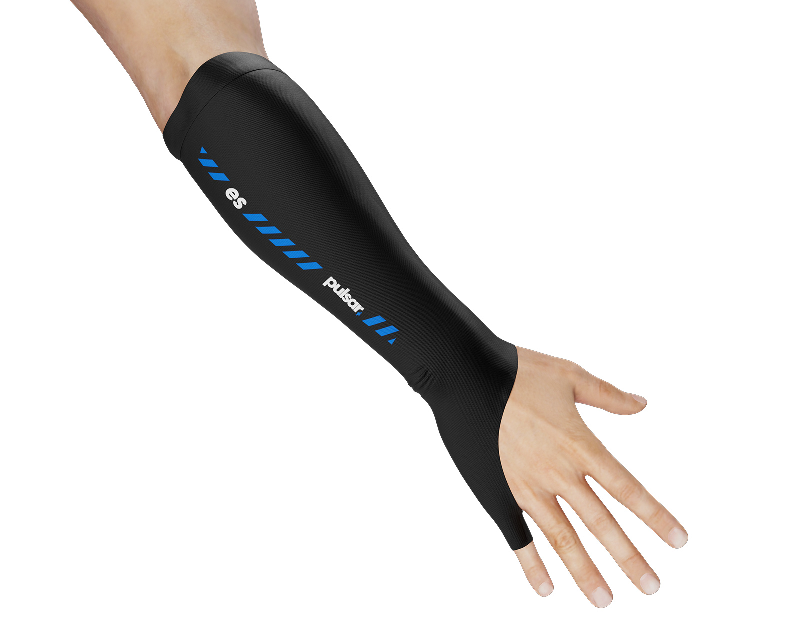 Pulsar ES Arm Sleeve Open Palm Long - Size M - Black - us