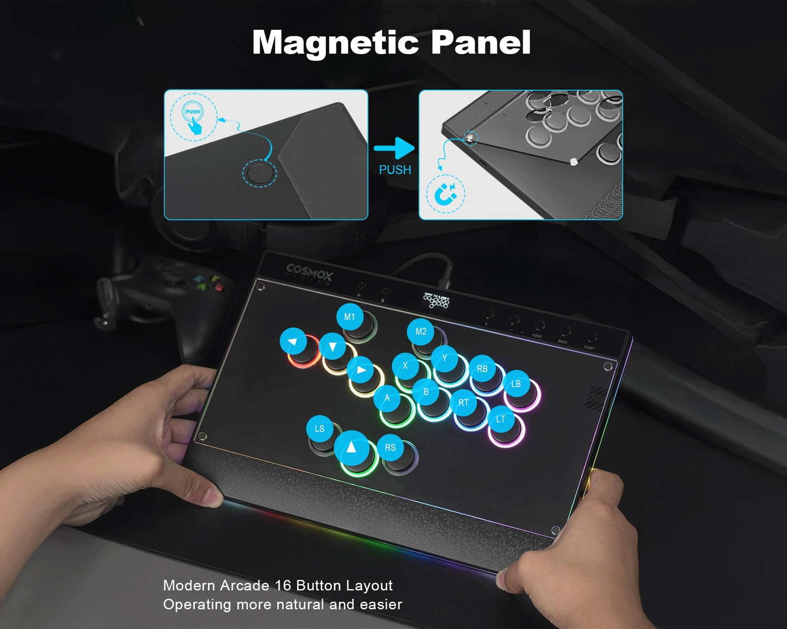 アーケードコントローラーセット Amazon | Haute42 レバーレスアケコン 超薄型オールボタンアケコン