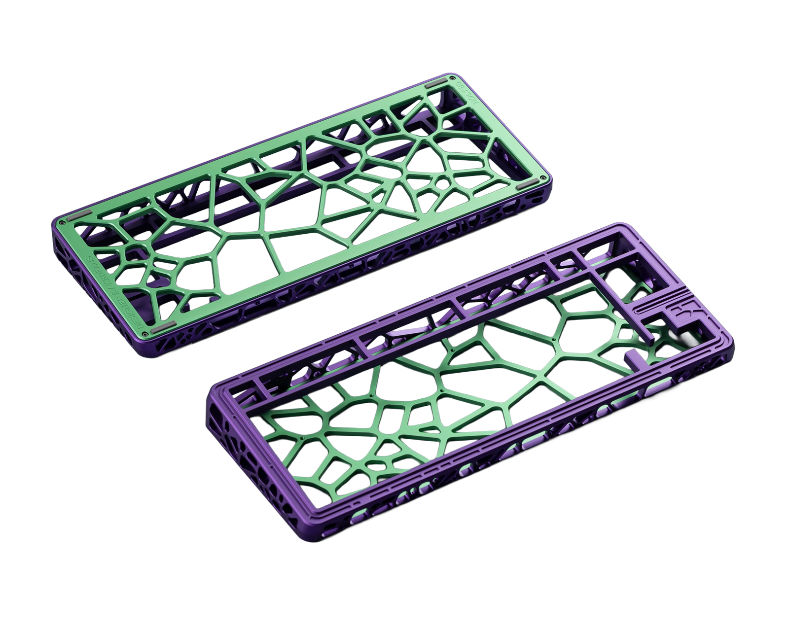 KBDfans Holy80 Case - Anodized Purple & Green - us.MaxGaming.com