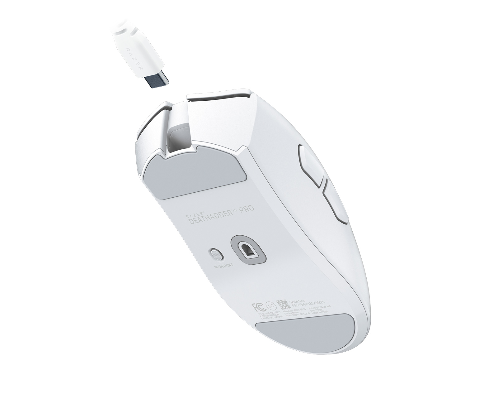 Razer DeathAdder V4 Pro Wireless Gaming Mouse - White - us