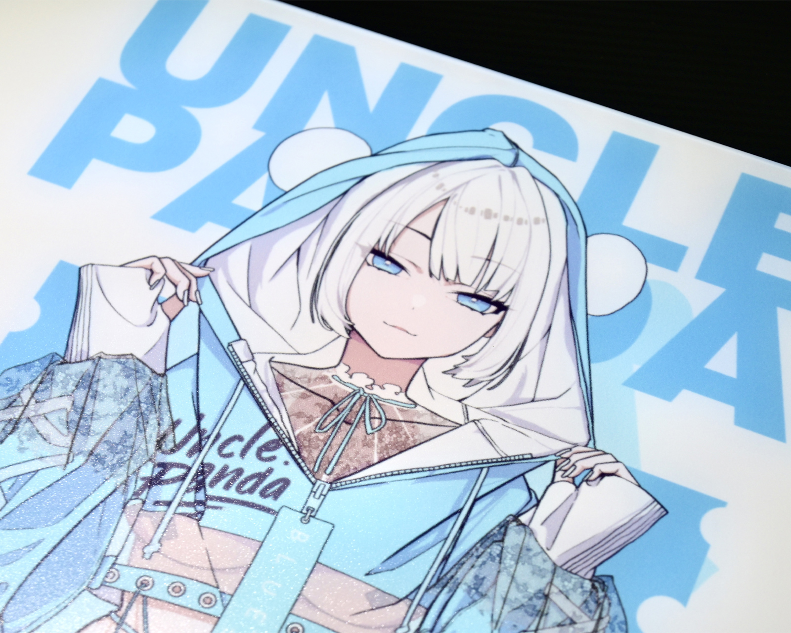 マウス・トラックボール UNCLE PANDA BLUE-SP Uncle Panda Blue SP Glass Mousepad - us.MaxGaming.com