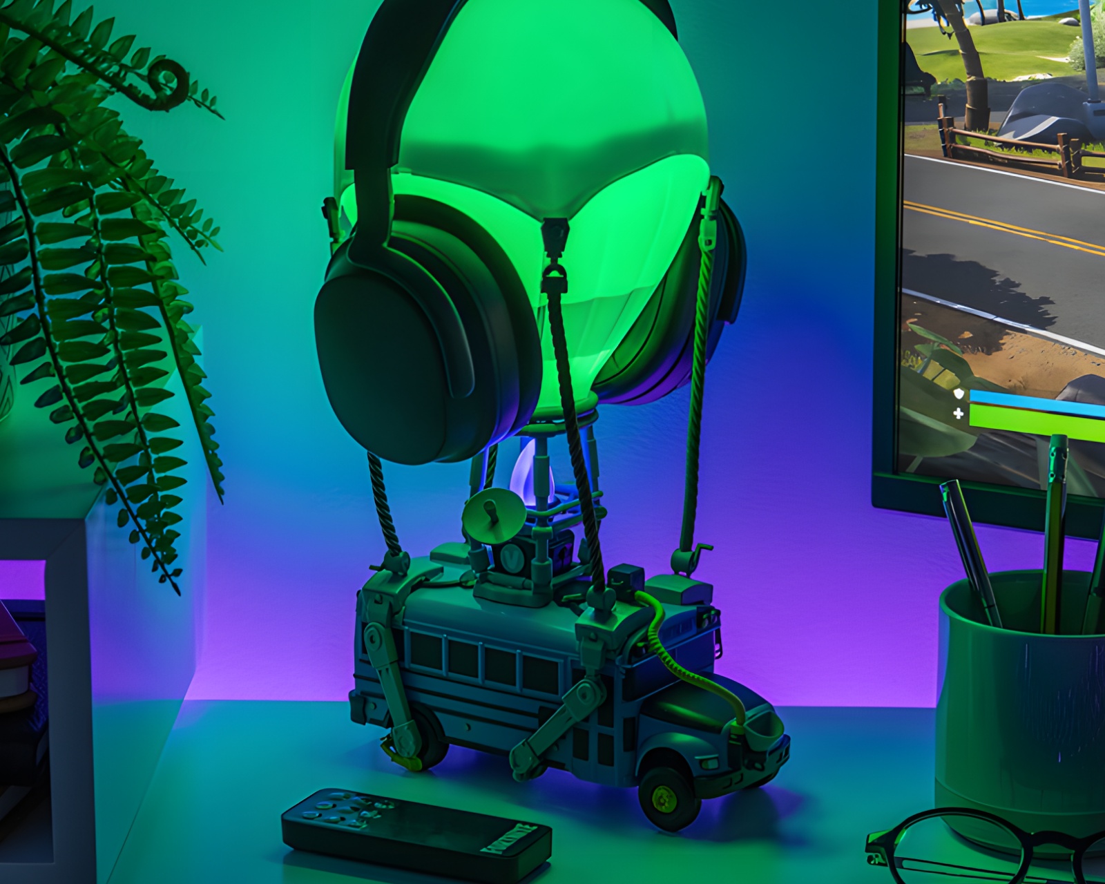 Paladone Fortnite Battle Bus Diorama Lamp - us.MaxGaming.com
