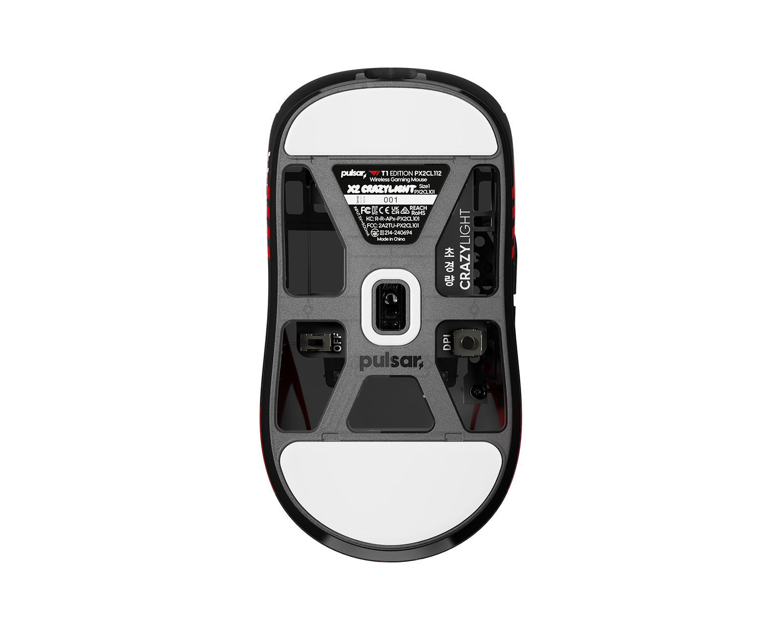 Pulsar X2 CRAZYLIGHT Mini T1 Edition Wireless Gaming Mouse - Black