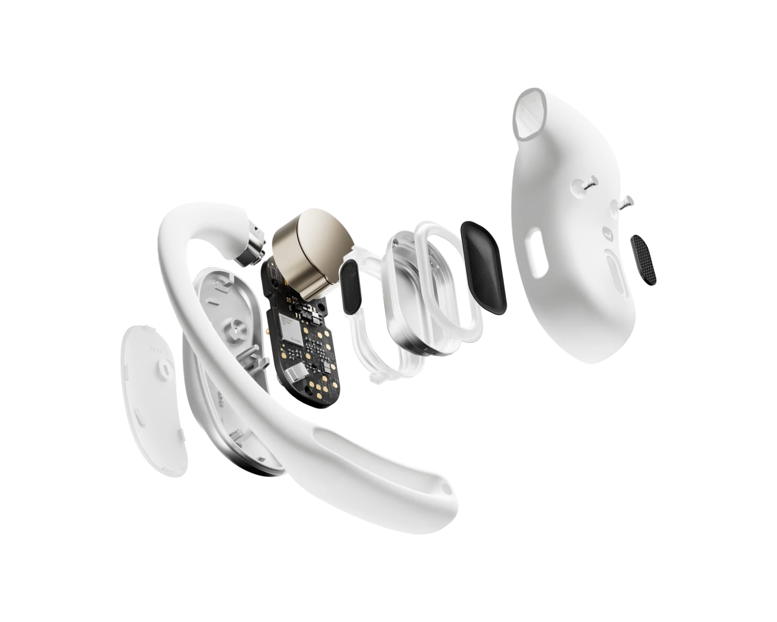 Shokz OpenRun Air Wireless Bone Conduction Headphones - White - us