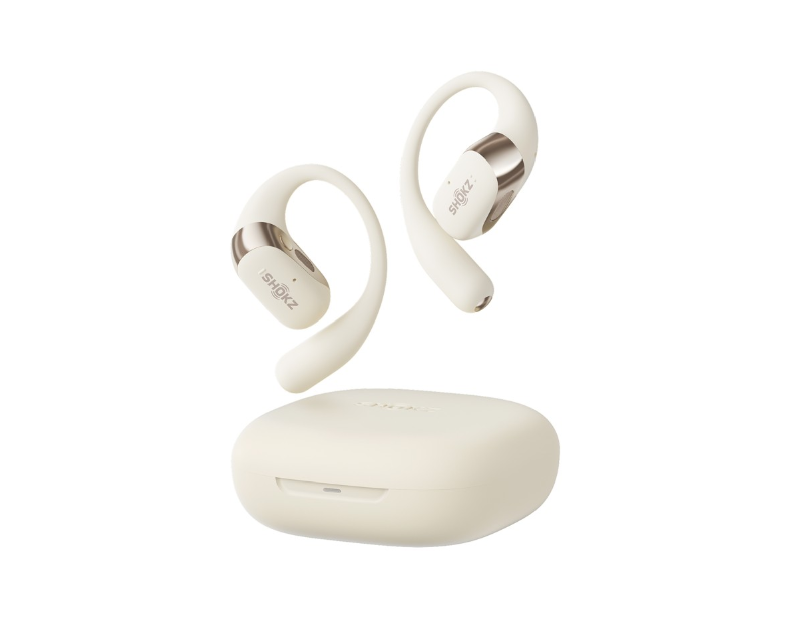 Shokz OpenFit 2 Wireless Bone Conduction Headphones - Beige - us
