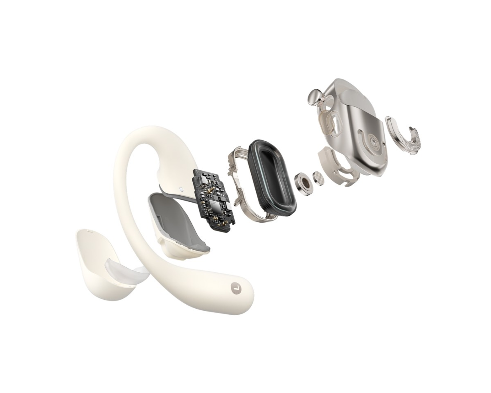 Shokz OpenFit 2 Wireless Bone Conduction Headphones - Beige - us