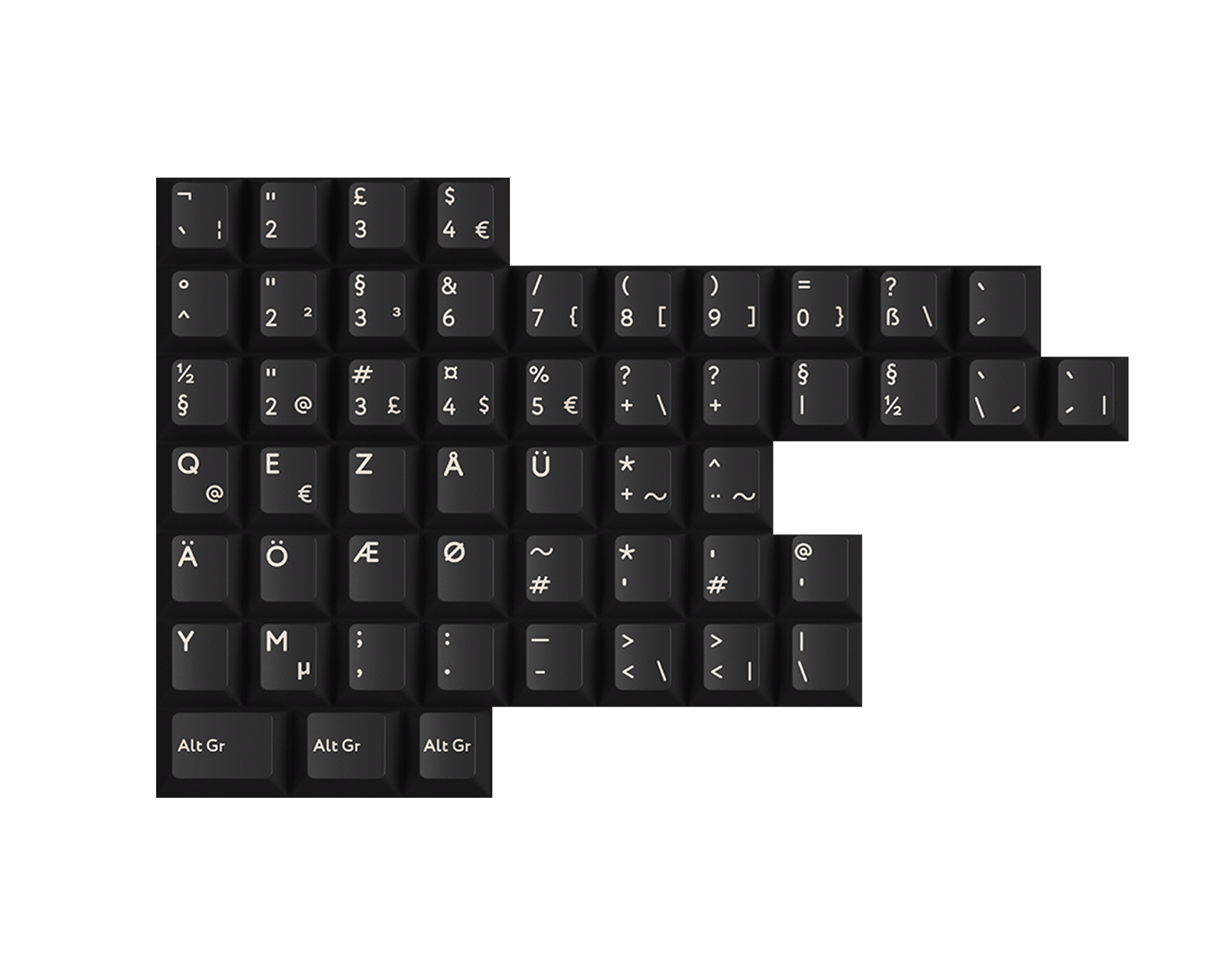 KBDfans PBTfans Tape & Radio - International kit - us.MaxGaming.com