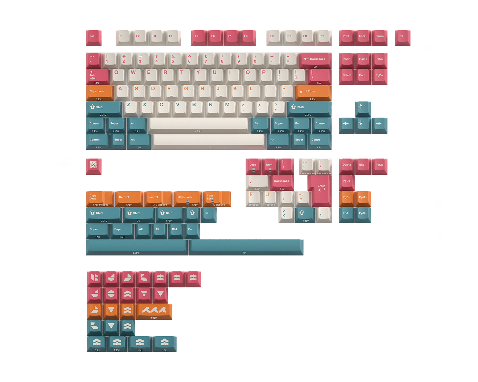 KBDfans PBTfans Salt Lakes - Base kit - us.MaxGaming.com