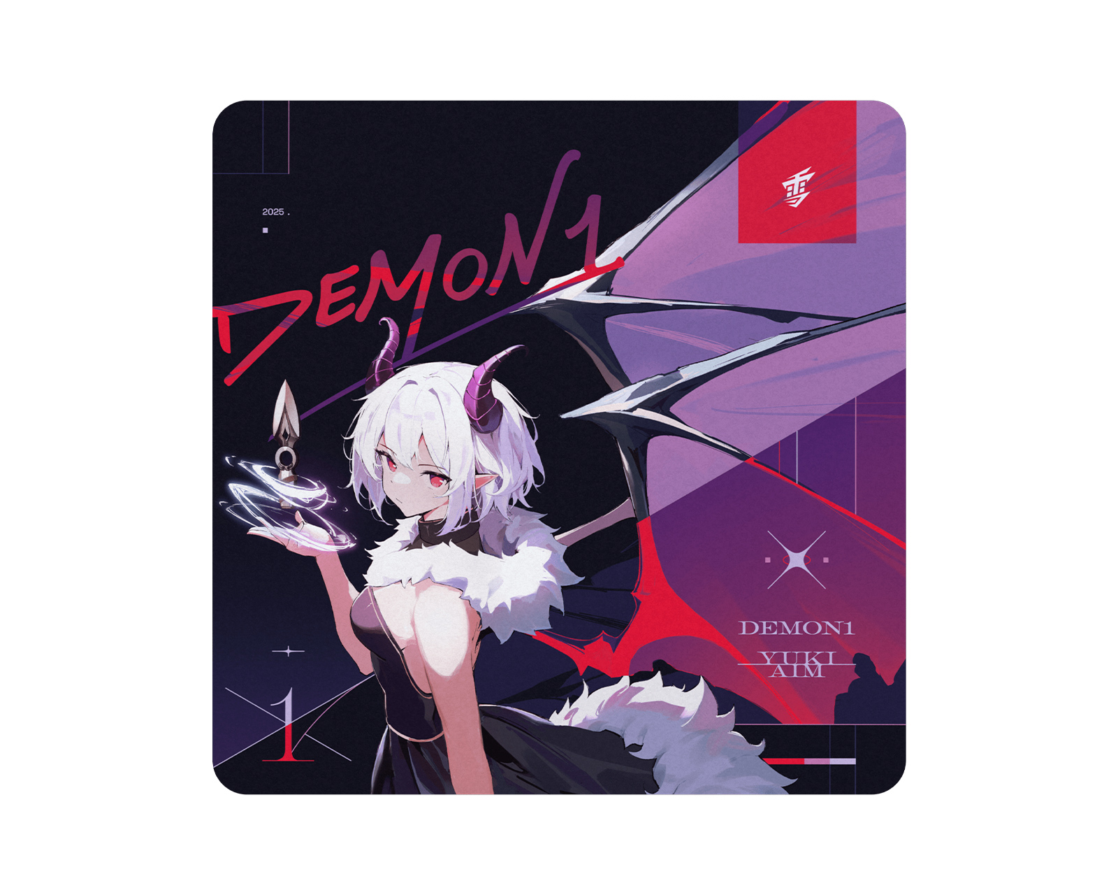 マウス・トラックボール YukiAim x Demon1 Glass Mousepad Yuki Aim x Demon1 Mousepad - Limited Edition - us.MaxGaming.com