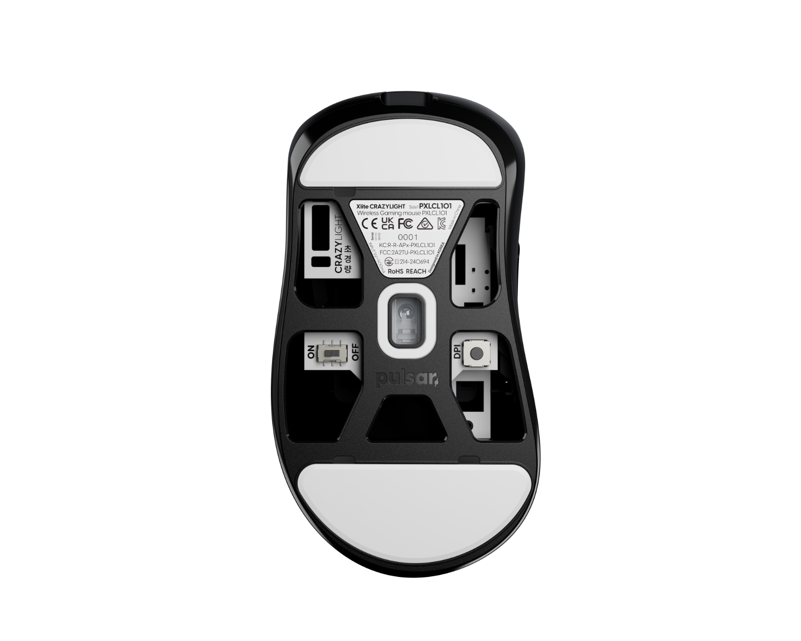 Pulsar Xlite CrazyLight Wireless Gaming Mouse - Jet Black - us