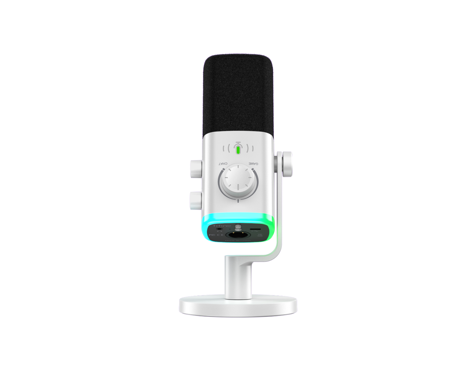 Fifine AmpliGame AM9 USB/XLR Microphone - White - us.MaxGaming.com