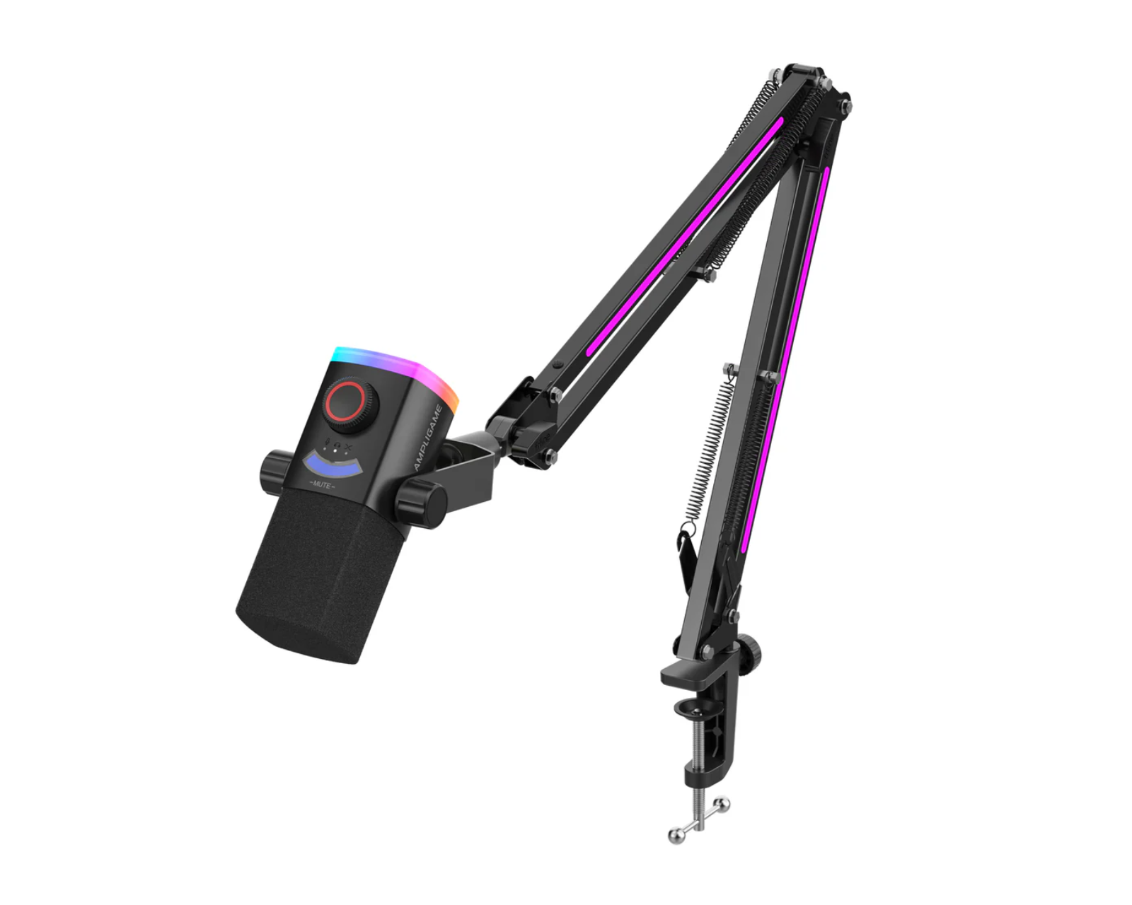 Fifine AmpliGame AM8PROT Microphone with Boom Arm - Black - us