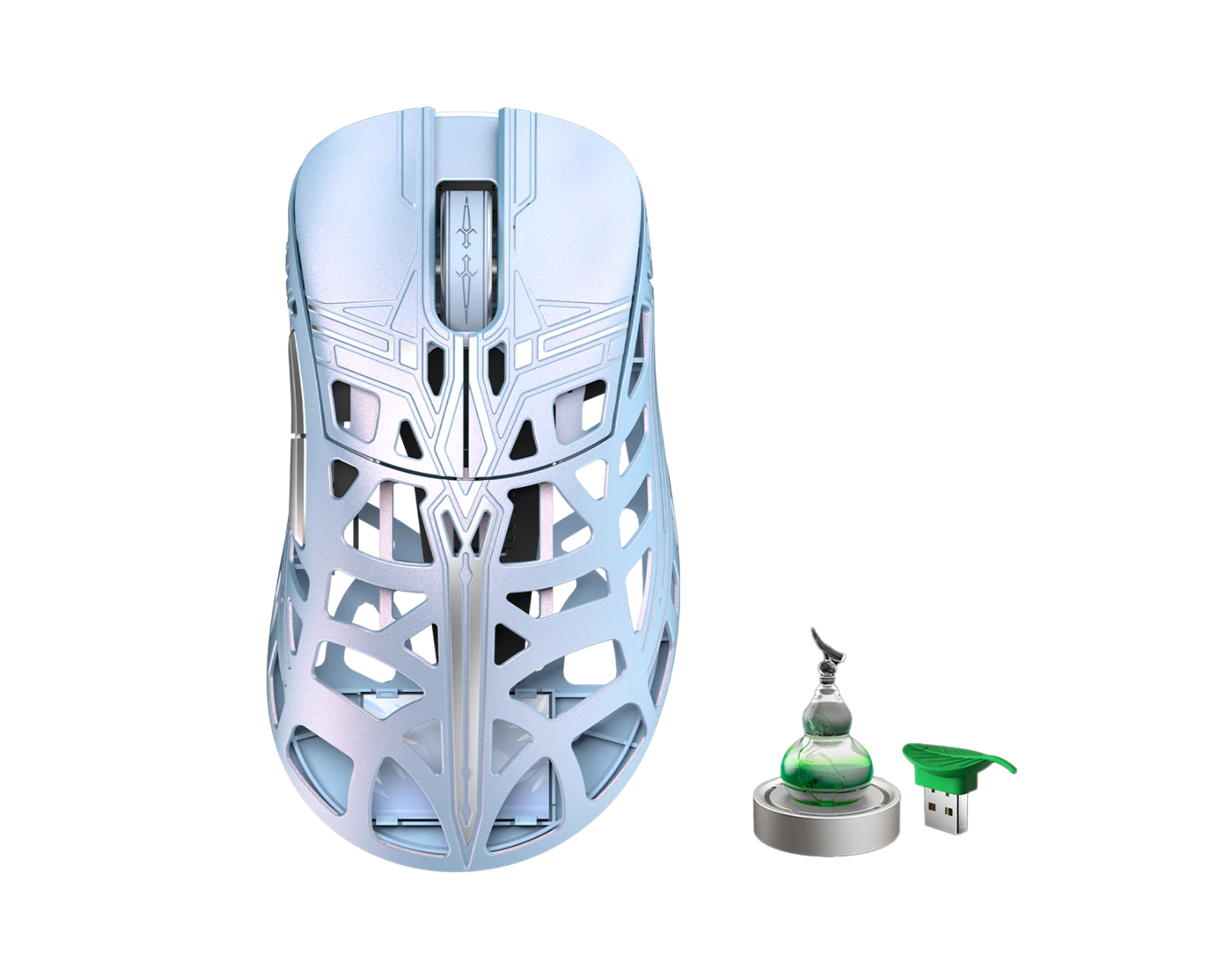 #79 WLMOUSEBeastXminipro穴あり Blue(omron) WLMouse x The Swords Magnesium Wireless Gaming Mouse [OMRON