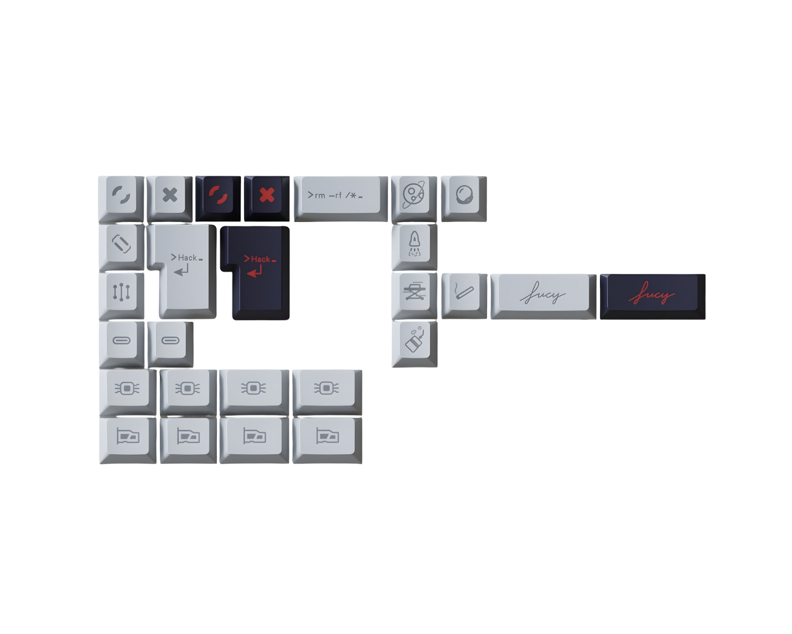 KBDfans PBTfans Lucy R2 - 2076 kit - us.MaxGaming.com