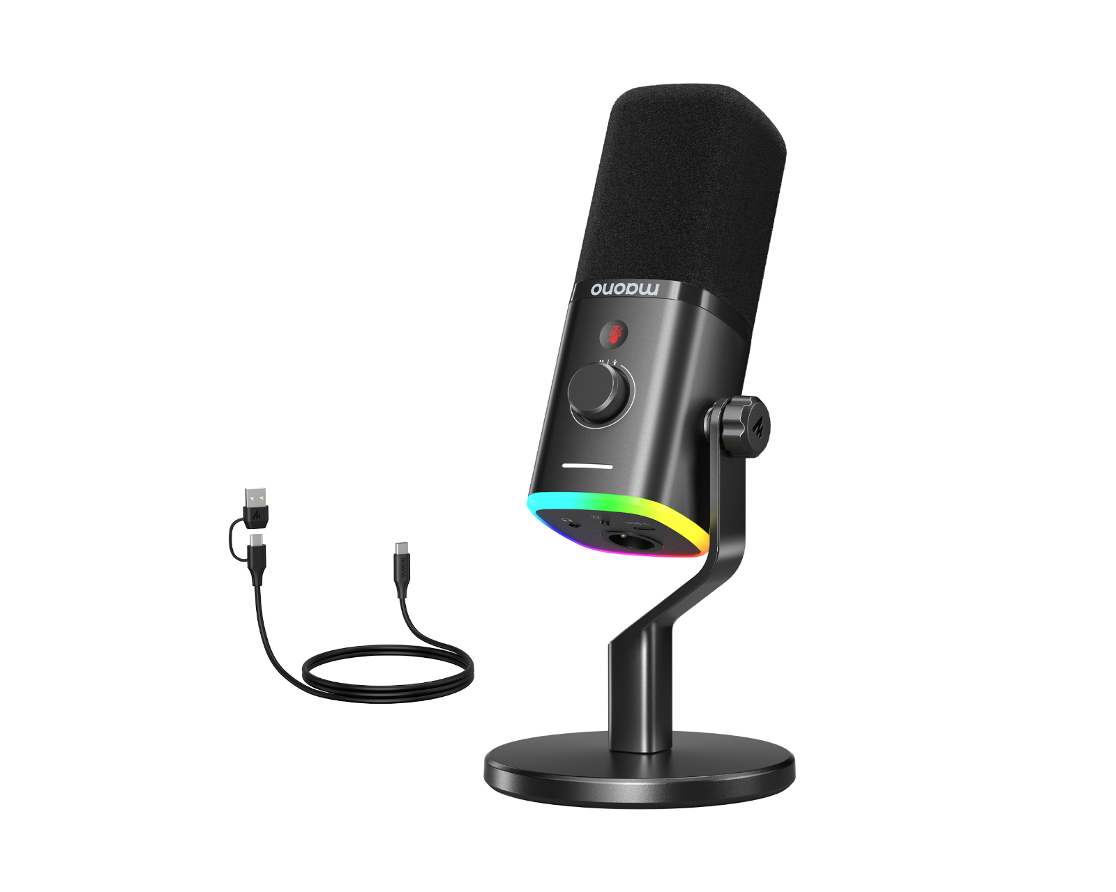 MAONO PD100X USB/XLR Microphone - Dynamic Mic - Black - us