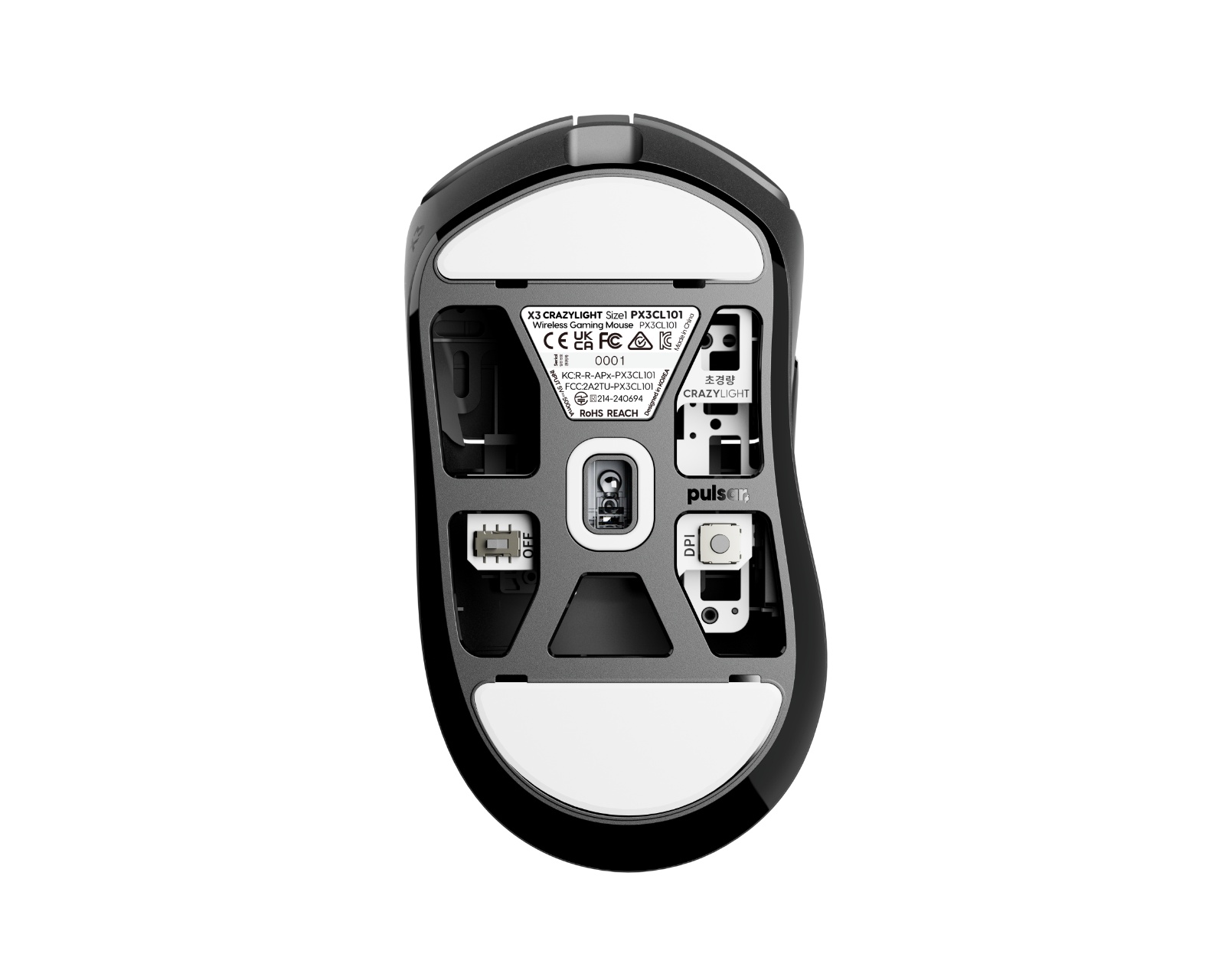 Pulsar X3 CrazyLight Mini Wireless Gaming Mouse - Jet Black - us