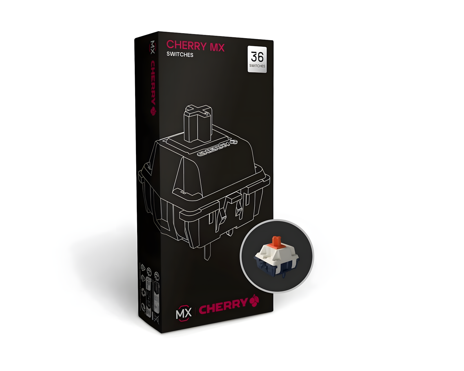 チミモッチ！ Cherry MX Falcon Tactile Switch (36-pack) - us.MaxGaming.com