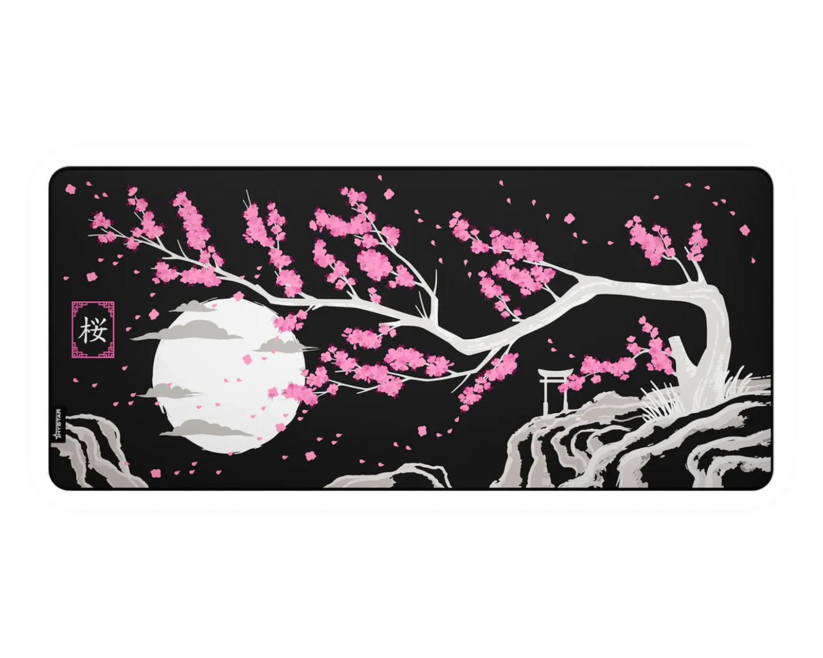 Hystar Sakura Dark XXL Mousepad - us.MaxGaming.com