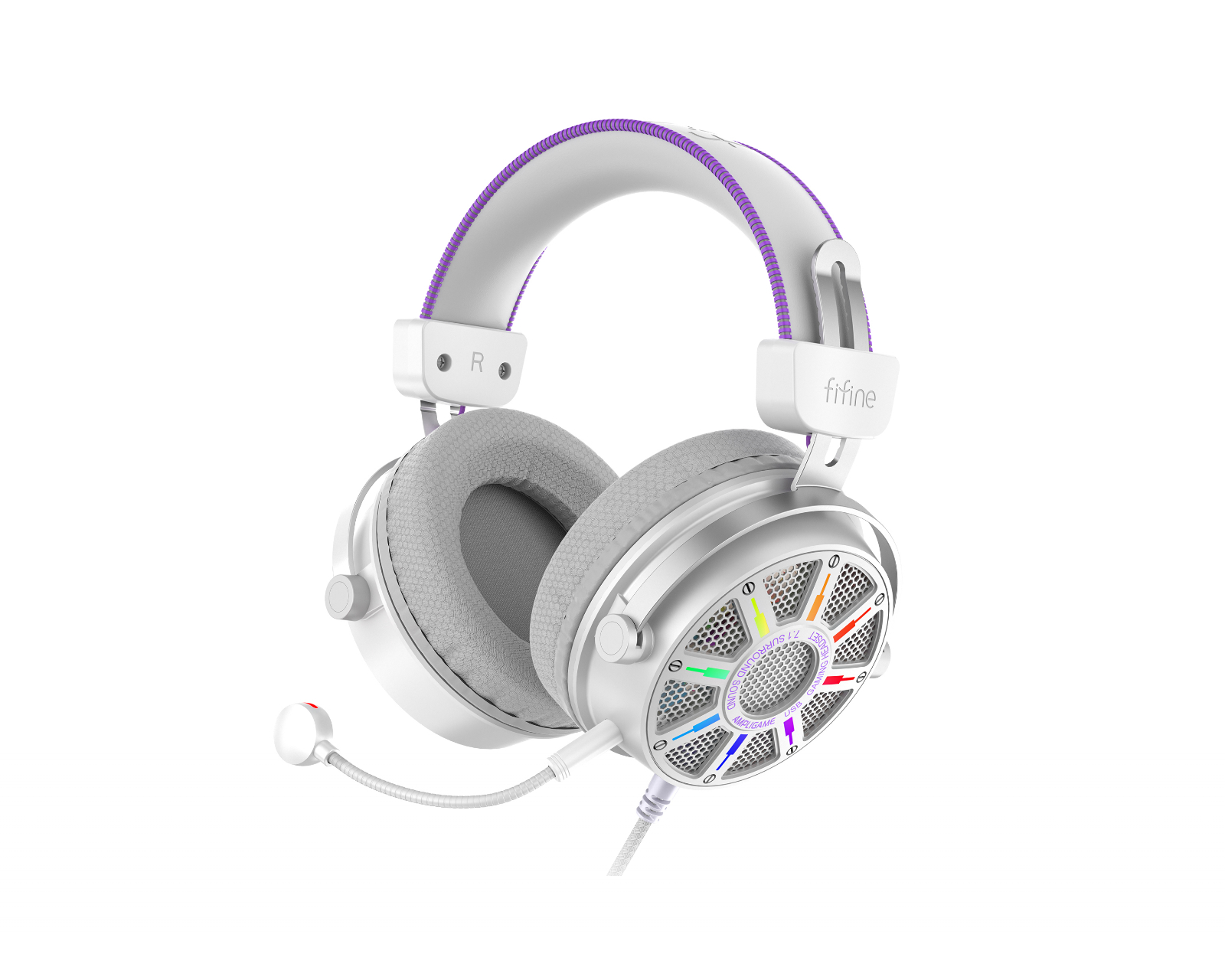 Fifine H19 Gaming Headset - White - us.MaxGaming.com