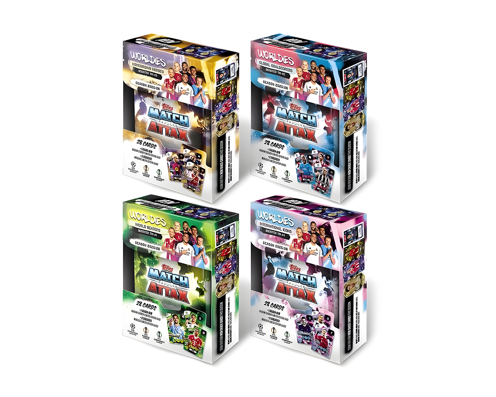 Topps Match Attax Booster Tin UCL 25/26 - Football Cards - us