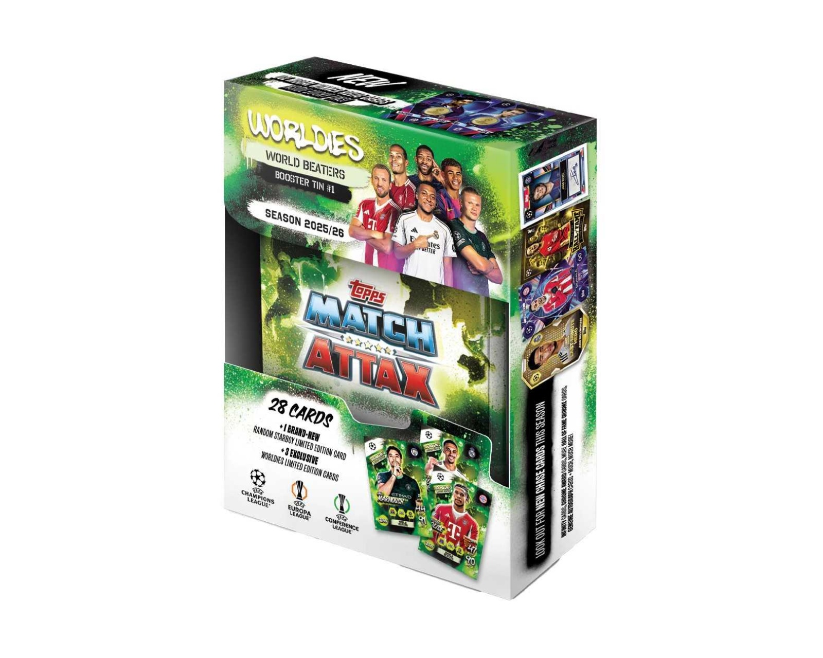 Topps Match Attax Booster Tin UCL 25/26 - Football Cards - us