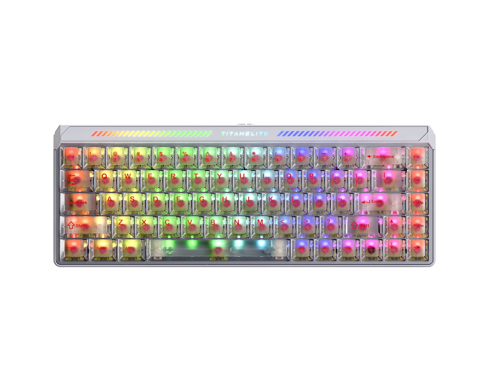 FGG Titan 68 Turbo HE Keyboard [Magneto RGB Switch] – White - us