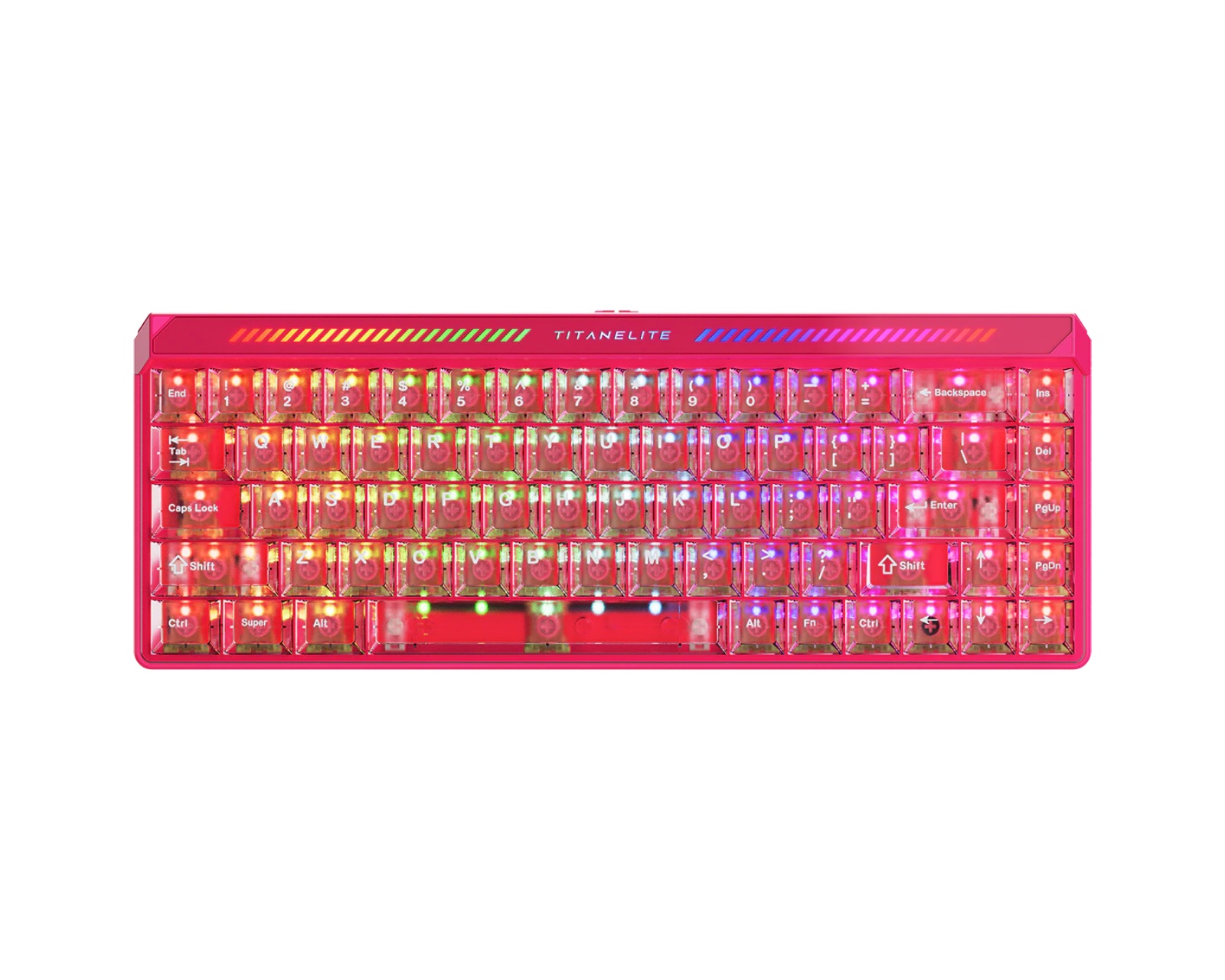 FGG Titan 68 Turbo HE Keyboard [Magneto RGB Switch] – Red - us