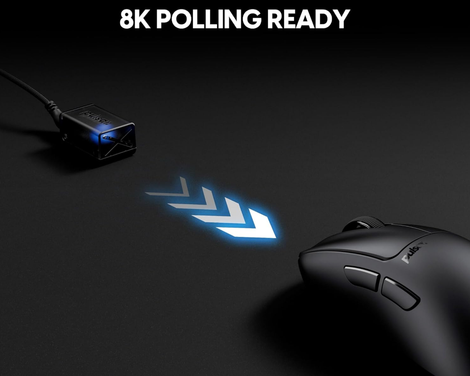Pulsar Xlite CrazyLight Medium Wireless Gaming Mouse - Jet Black