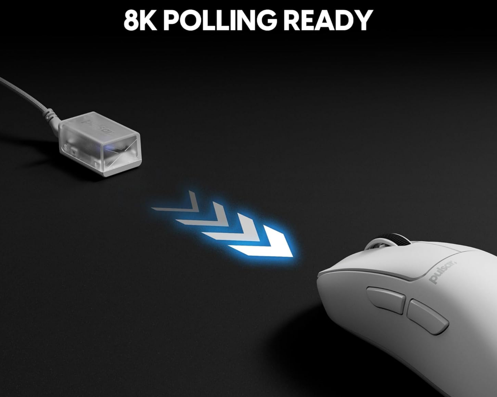 Pulsar Xlite CrazyLight Medium Wireless Gaming Mouse - Uyuni White