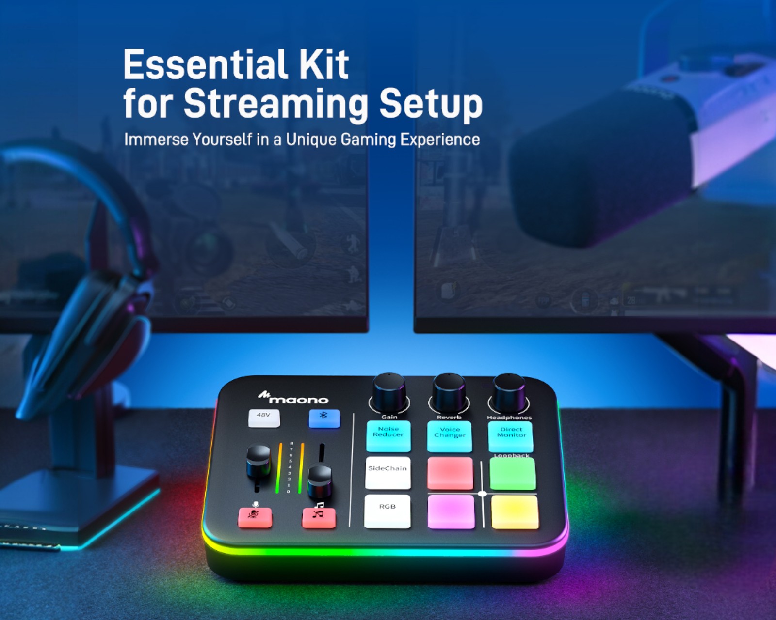 Maono Maonocaster G1 Neo Mixer - Black - us.MaxGaming.com