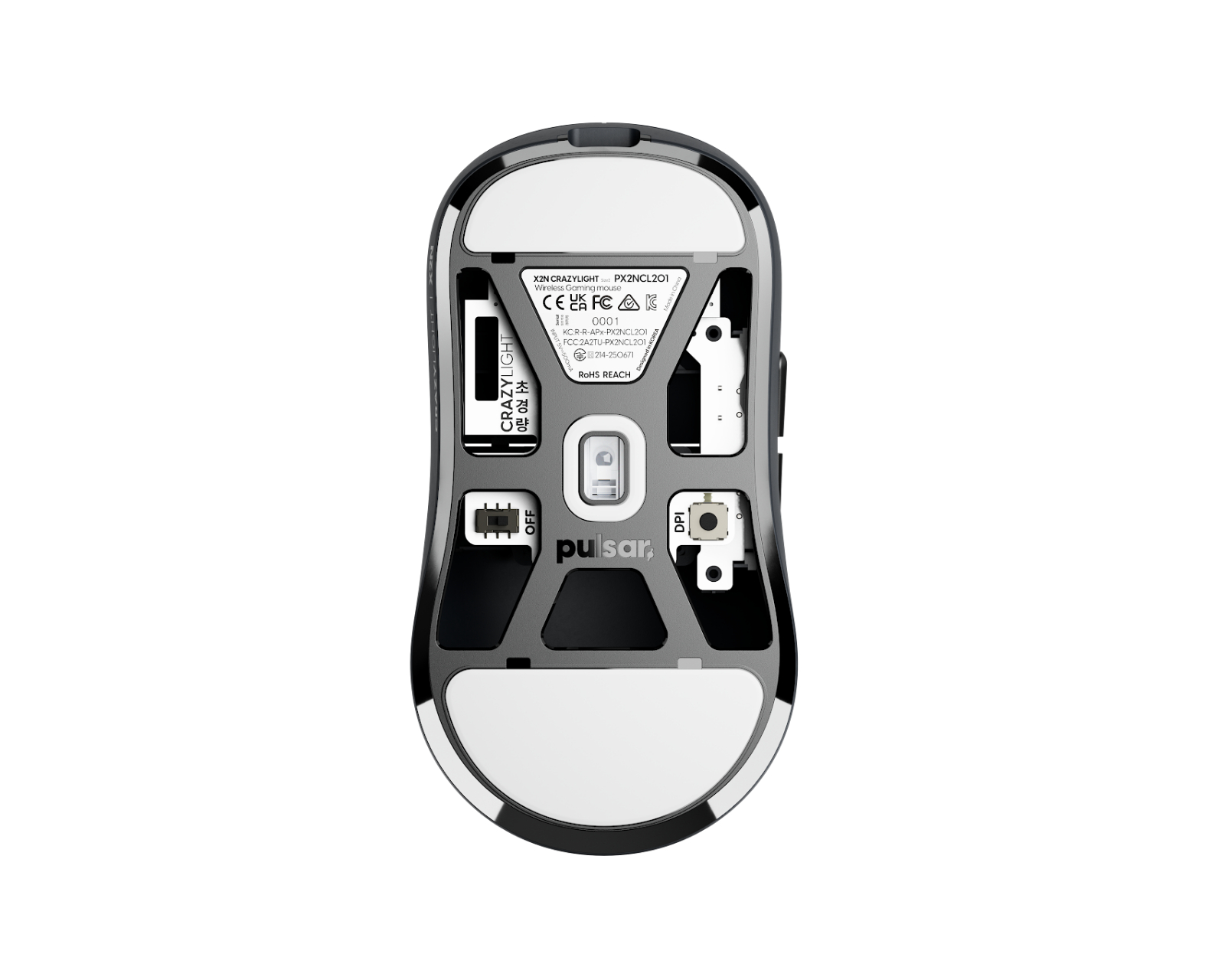 Pulsar X2N CRAZYLIGHT Mini Wireless Gaming Mouse - Jet Black - us