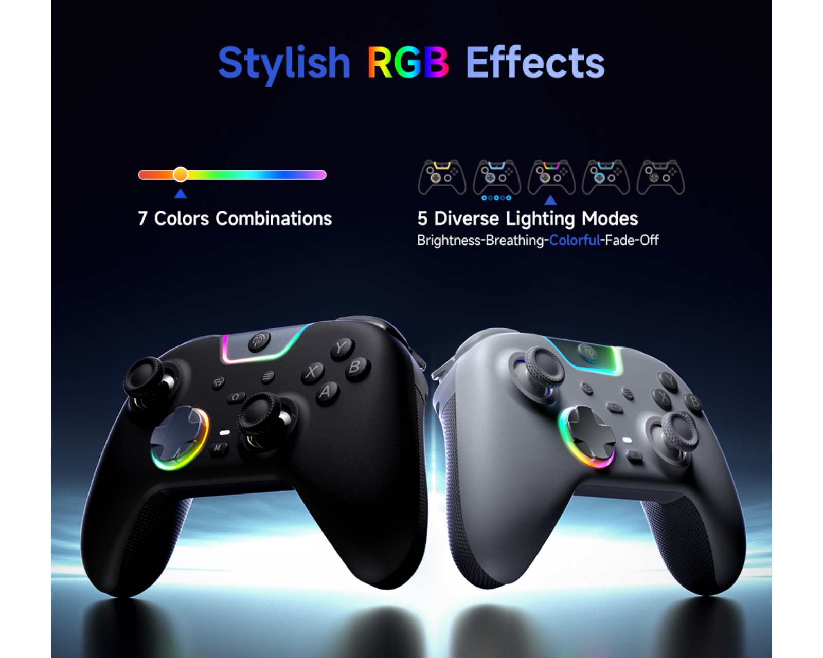 EasySMX X05 Pro Wireless Controller for PC/Switch - White - us