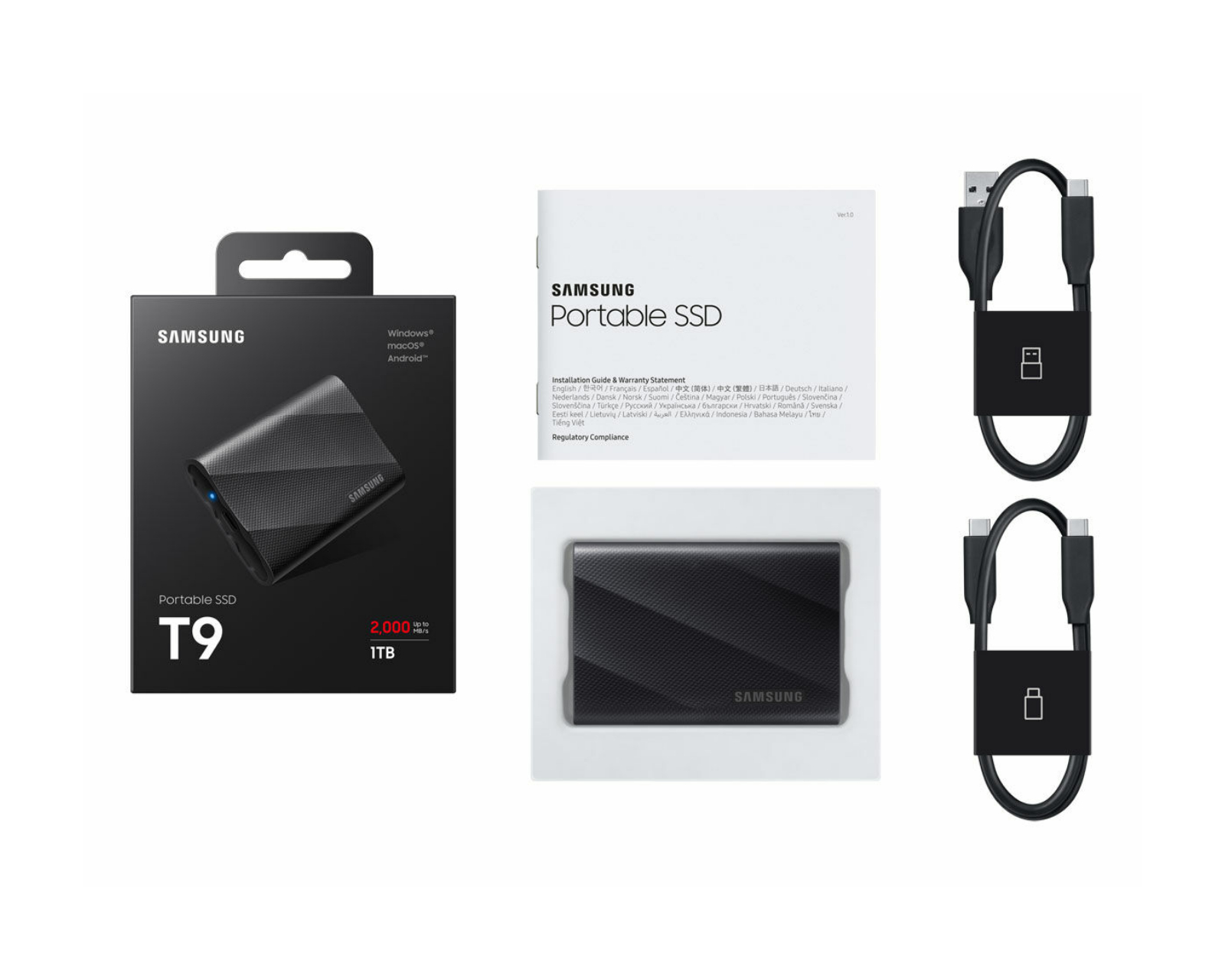 Samsung Portable SSD T9 - 4TB - Black - us.MaxGaming.com