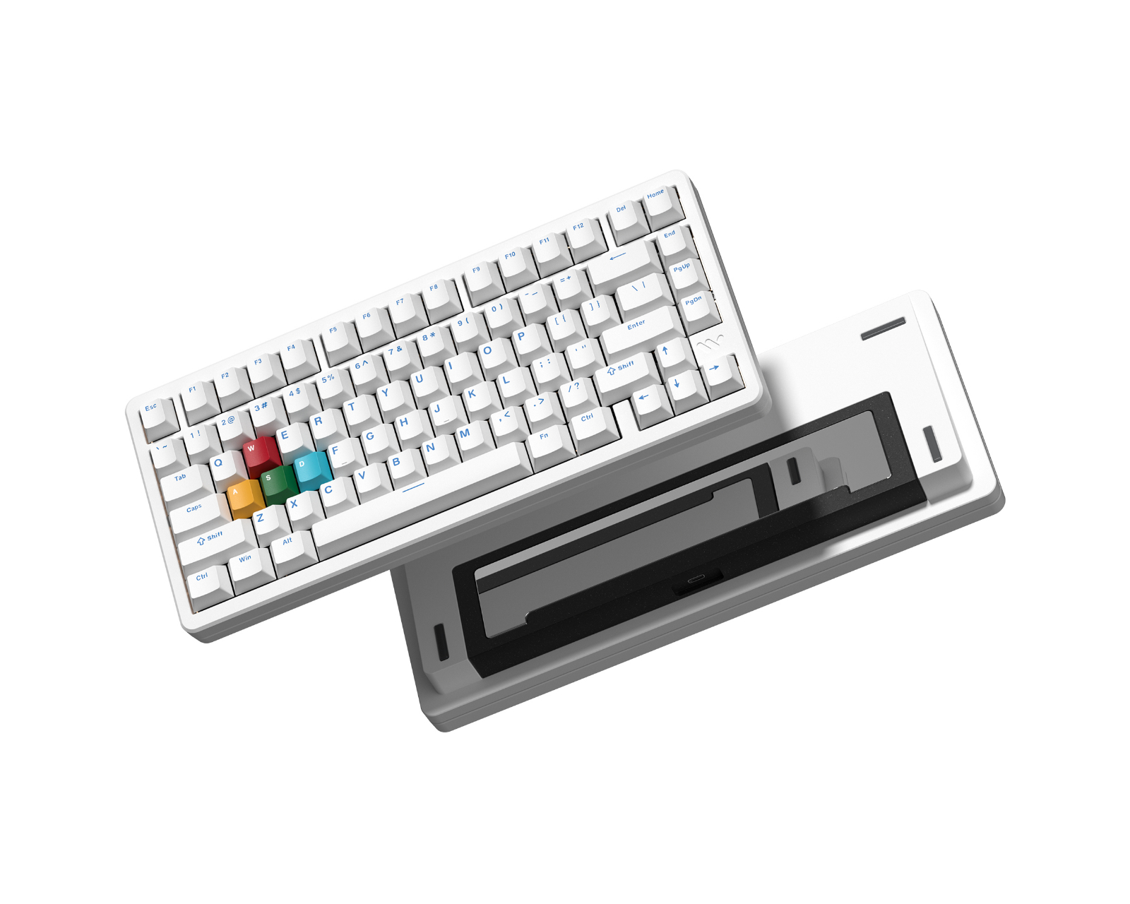 Womier SK75 ゲーミングキーボード (ホワイト) Womier SK75 75% ANSI/ISO VIA Wireless Aluminum Keyboard – Womier