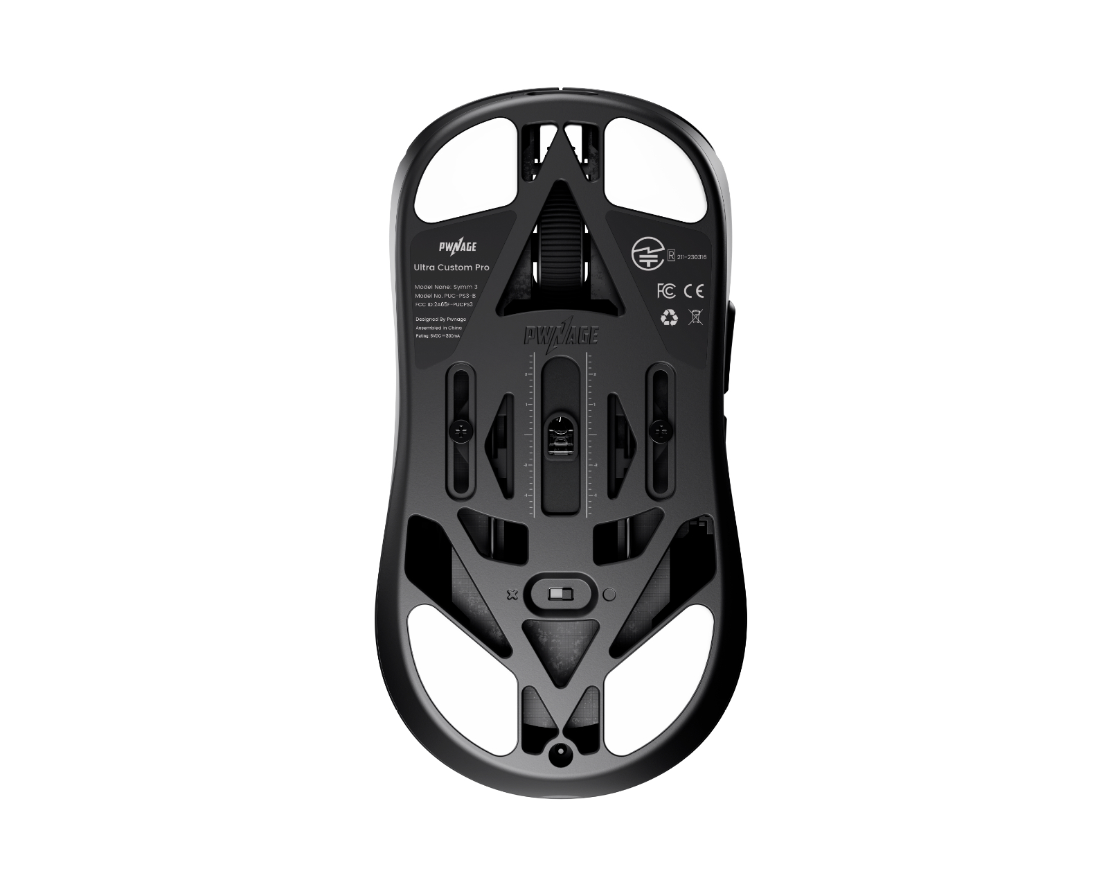 Pwnage Ultra Custom Pro Symm 3 Wireless Gaming Mouse - Black - us