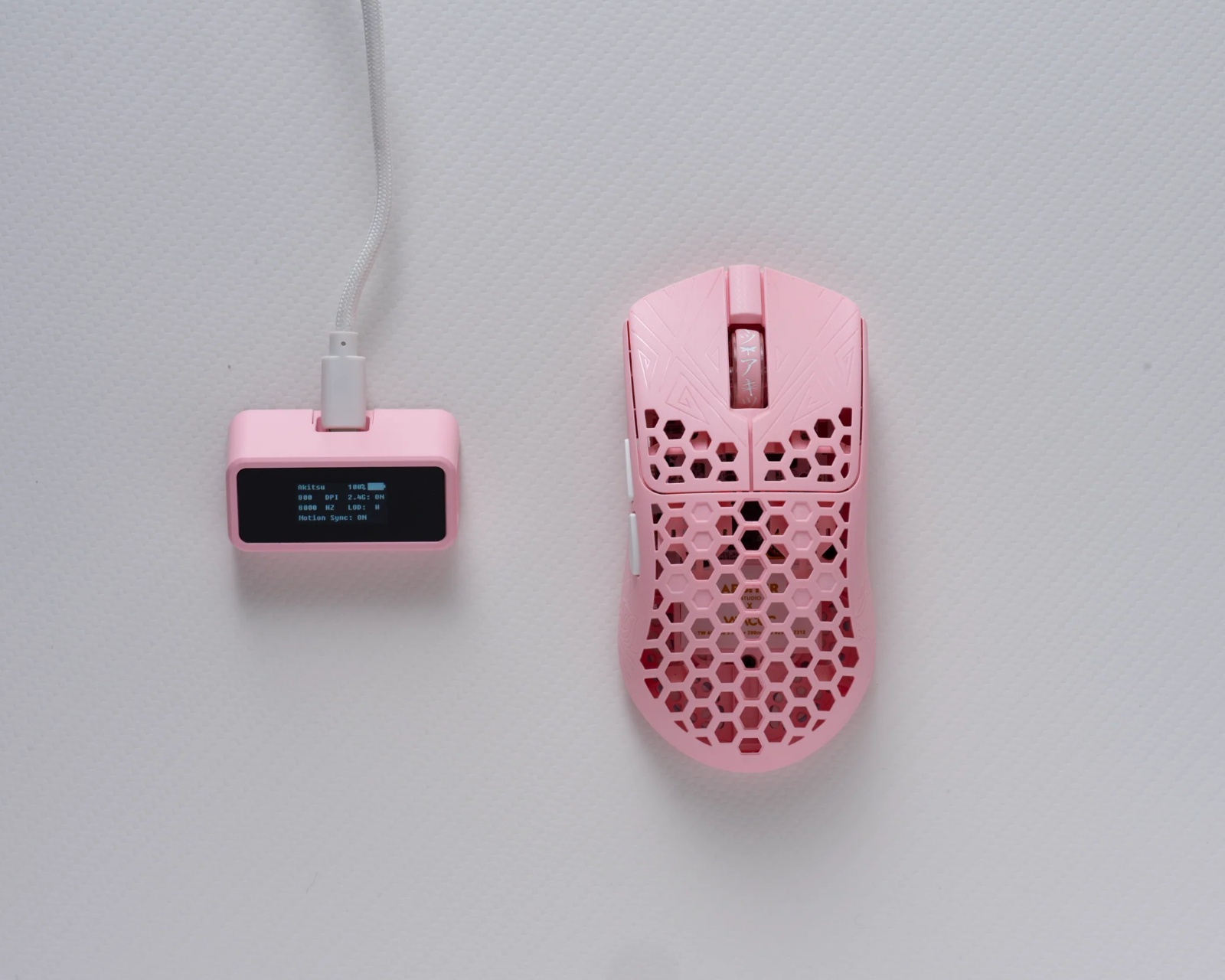 Arbiter Studio AKITSU Medium Carbon Fiber 8K Wireless Gaming Mouse