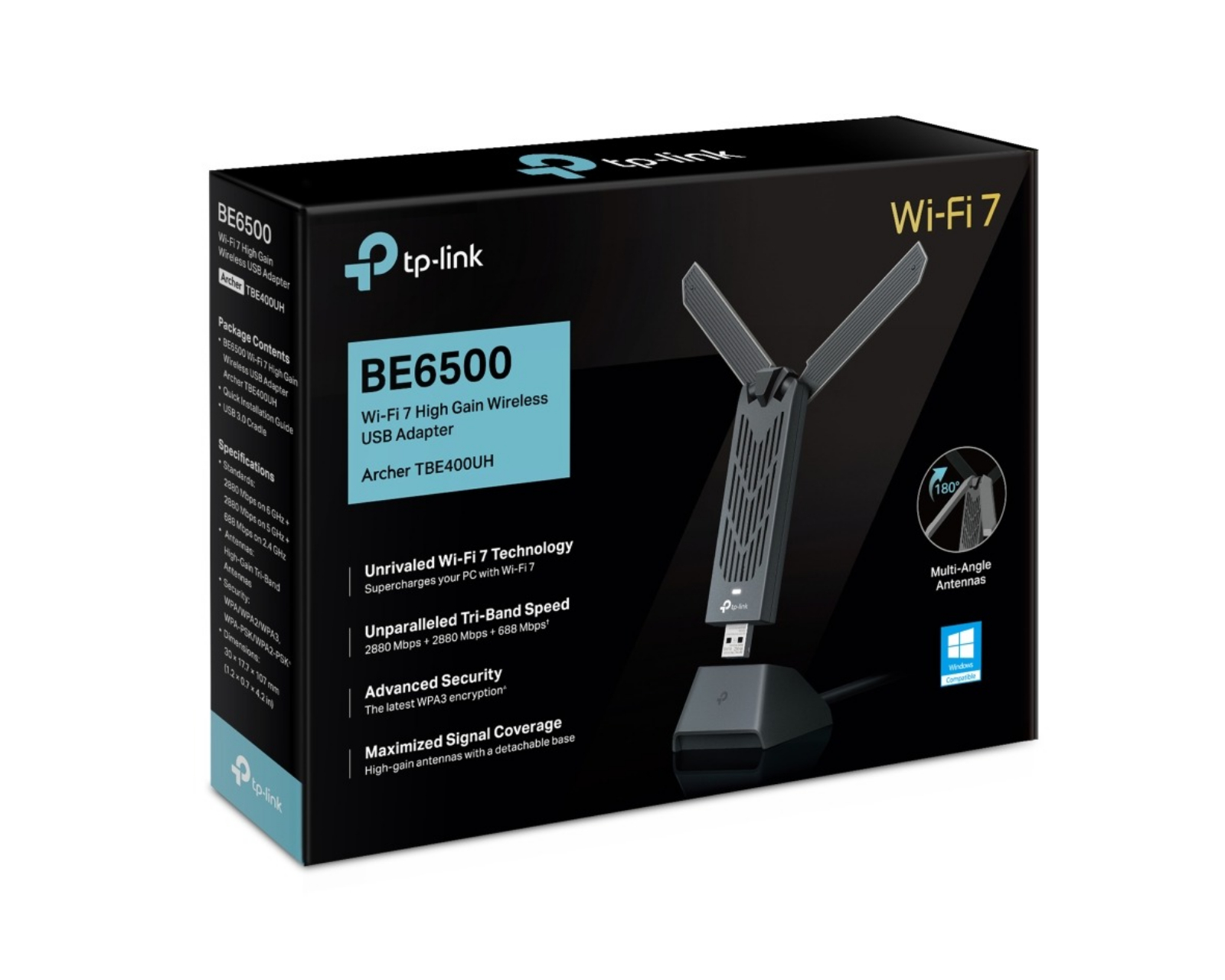 TP-Link Archer TBE400UH BE6500 Wi-Fi 7 High Gain Wireless USB
