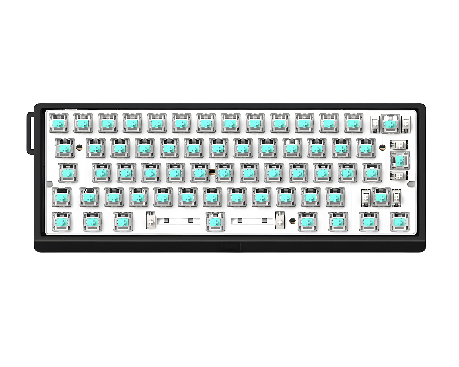 Wooting 60HE V2 Keyboard - ISO Non Split Spacebar - Black Aluminum