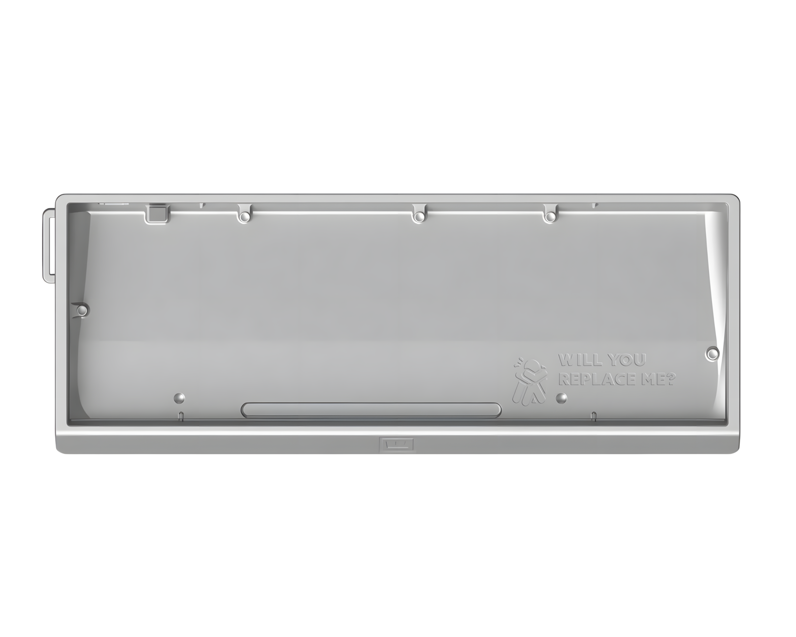 Wooting 60HE v2 Aluminum Case - Bright Silver - us.MaxGaming.com