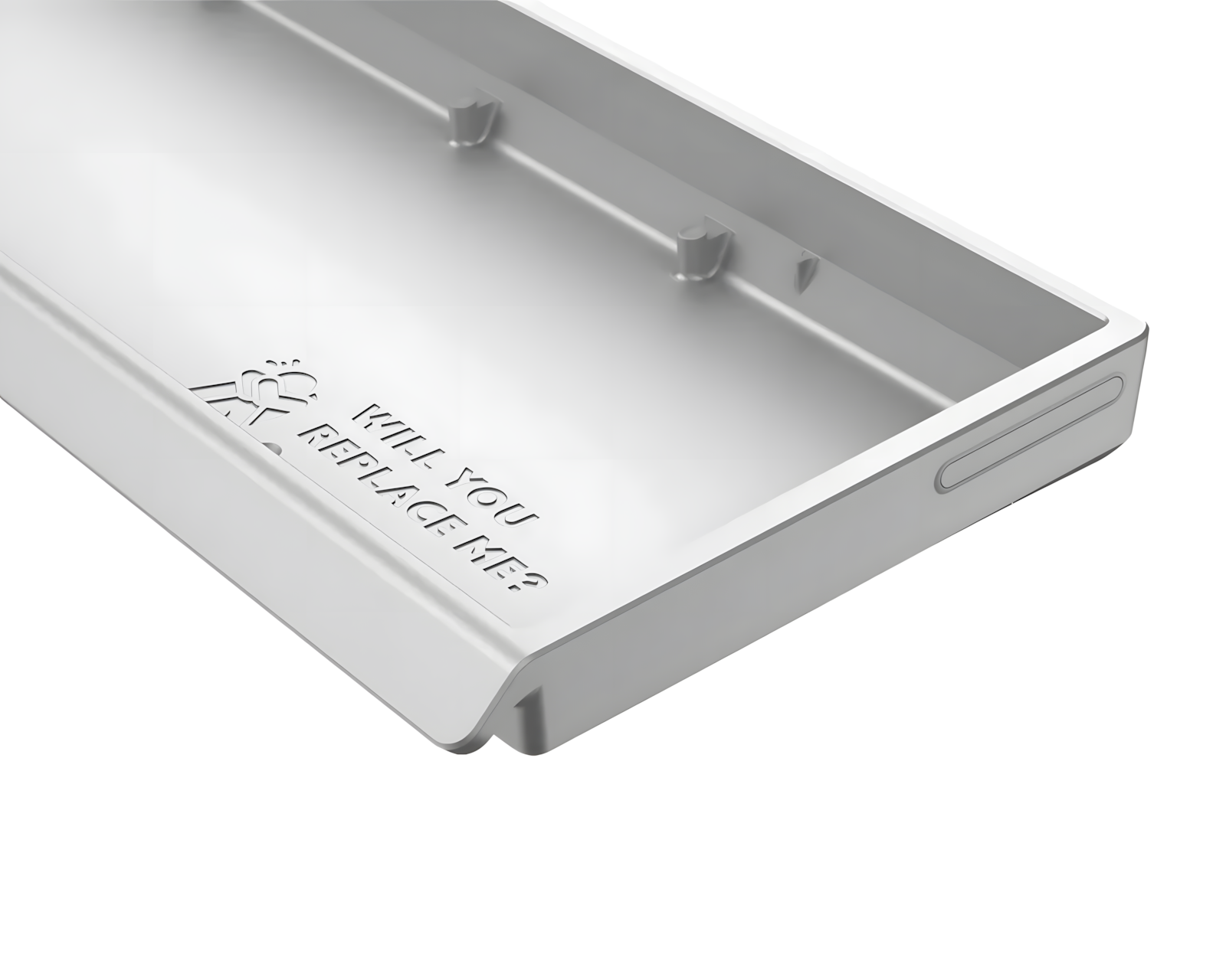 Wooting 60HE v2 Aluminum Case - Bright Silver - us.MaxGaming.com