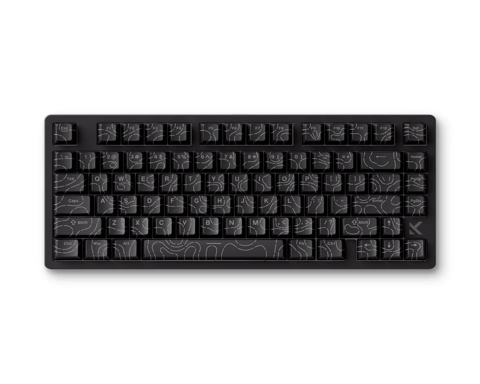 MCHOSE Jet 75 E‑sport Keyboard - Black Topographic [Kailh Magnetic