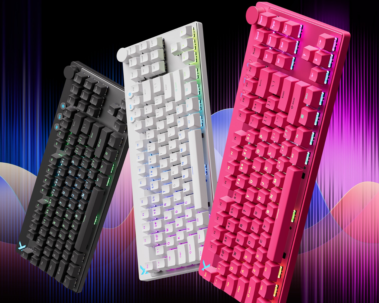 MCHOSE Mix 87 Hall Effect Magnetic Gaming Keyboard ANSI - White