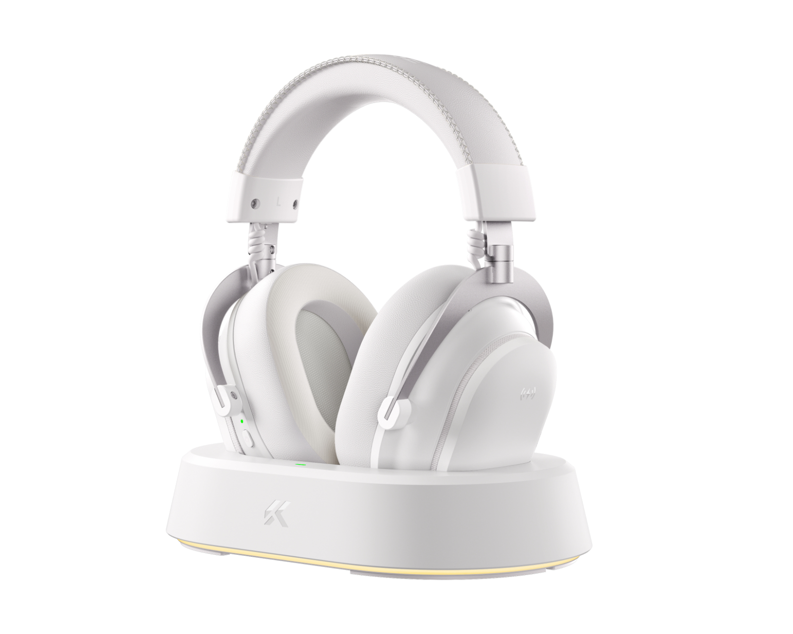 MCHOSE V9 Turbo Wireless Headset - Icy White - us.MaxGaming.com
