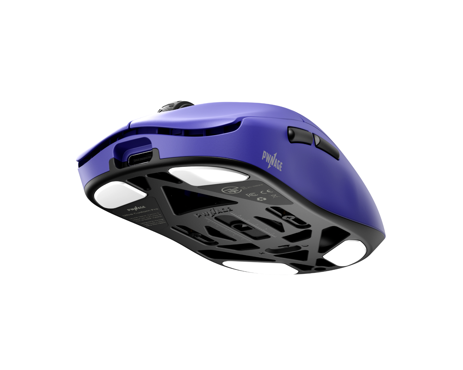 Pwnage Ultra Custom Pro Symm 3 Wireless Gaming Mouse - Purple - us
