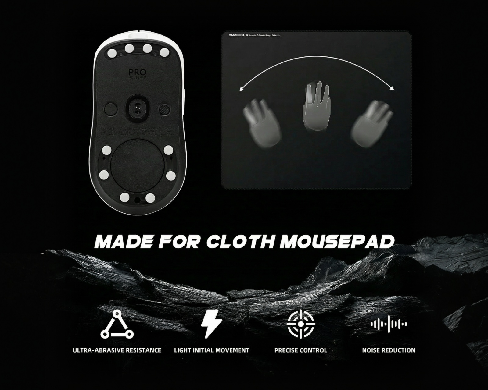 TalonGames Kumo - Speed Mouse Skates - 48 Dots - 6mm - us