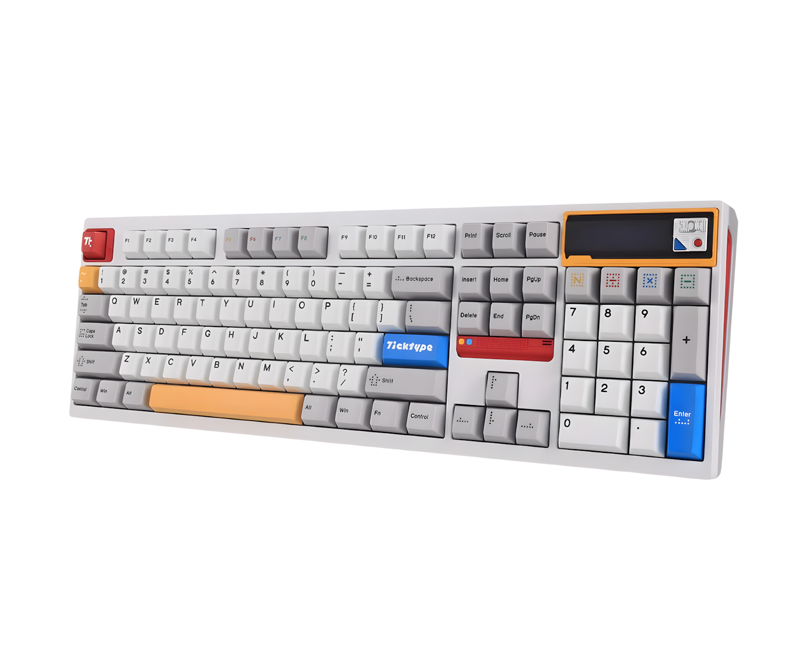 TickType DP104 Powder White Rye軸 新品未使用 Ticktype DP104 ANSI Keyboard - Powder White [Rye Linear] - us