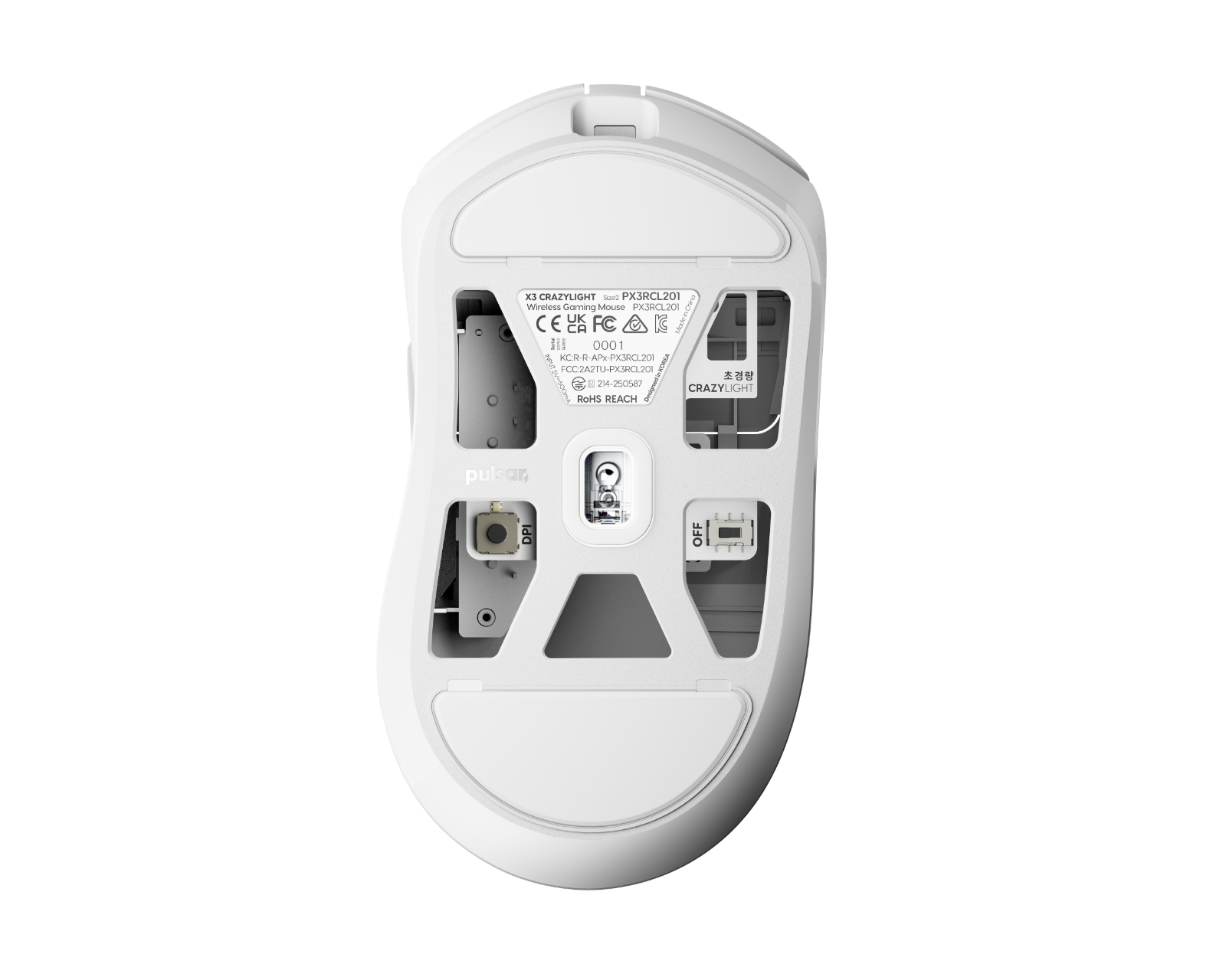 Pulsar X3 LHD CrazyLight Medium Wireless Gaming Mouse - Uyuni